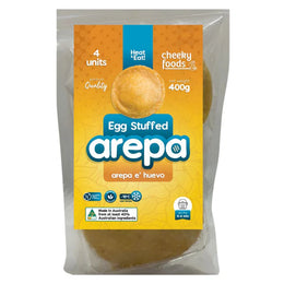 Arepa de Huevo  Egg Stuffed Cheeky Foods x 4 (400g)