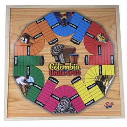 Parques Parcheesi Game Wood Board x 6 Players