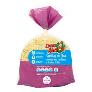Chia Seeds Corn Arepa Don Maiz x 5 Units (350g)