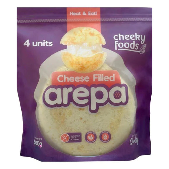 Filled Cheese Arepa Cheekyfoods Pack x 4 (600g)