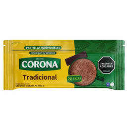 Barra de Chocolate Caliente Corona Tradicional (500g)