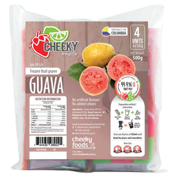 Guava Frozen Fruit Puree Pack 125g x 4 (500g)