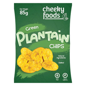 Natural Green Plantain Chips Cheeky Foods (85g)