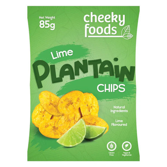 Lime Plantain Chips Cheeky Foods (85g)