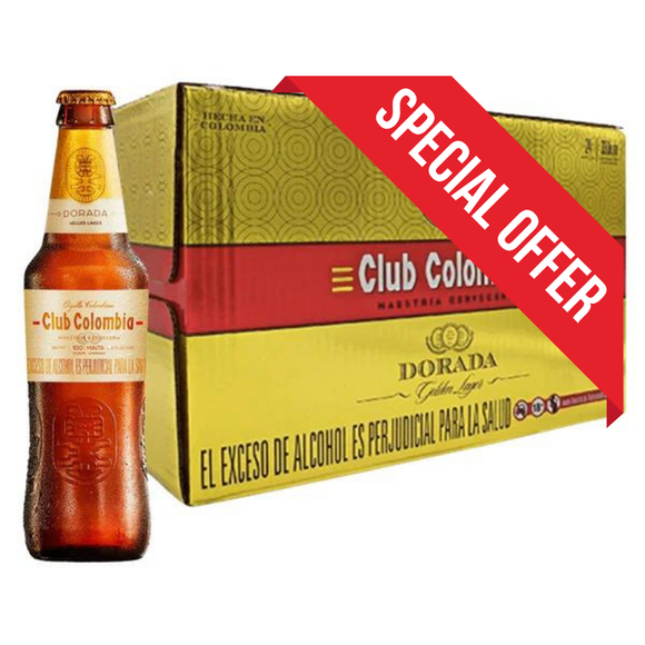 Club Colombia Beer Golden Bottle (330ml)