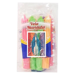 Vela Navideña Velas Navideñas De Colores Mixtos Pack De 10