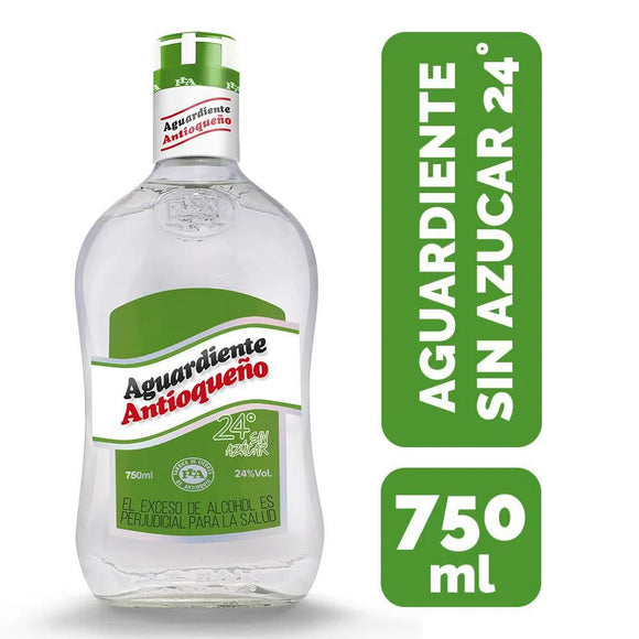 Aguardiente Antioqueño Green Sugar Free  (750ml)