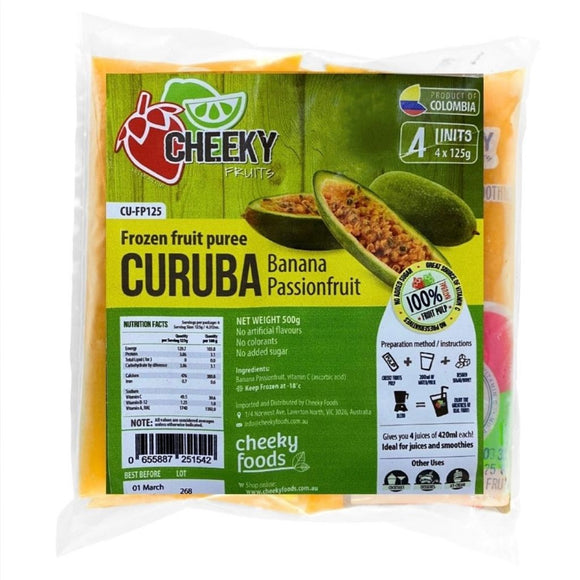 Pulpa de Curuba / Banana Passion Fruit Purée Frozen Pack (4 x 125g) - LatinMate