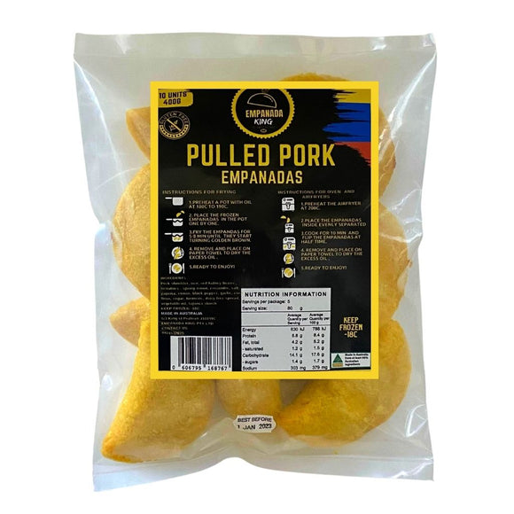 King Pulled Pork Empanada Pack x 10 (400g)