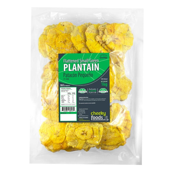 Patacon pequeño / Plantain Flattened Small Green  (1kg) - LatinMate