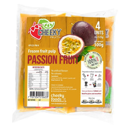 Pulpa de maracuya / Passionfruit Fruit Purée Frozen Pack  (4 x 125g) - LatinMate