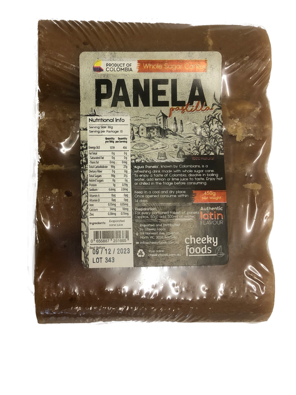 Panela Whole Sugar Cane In Tablets Cheeky Foods (450g)